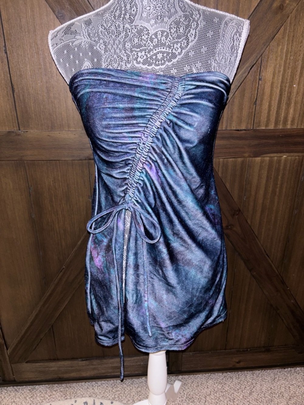 Free People velvety strapless top